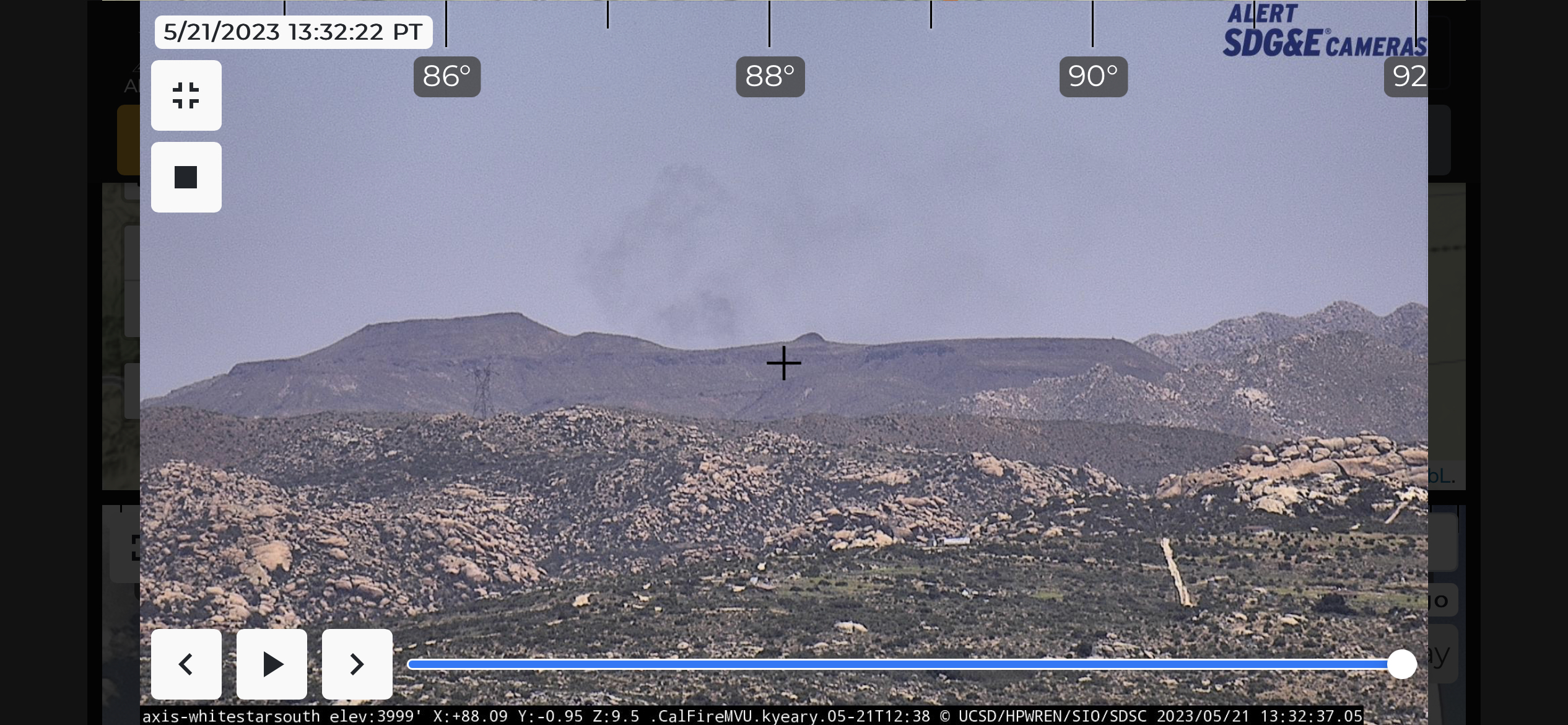 Fire in Jacumba
