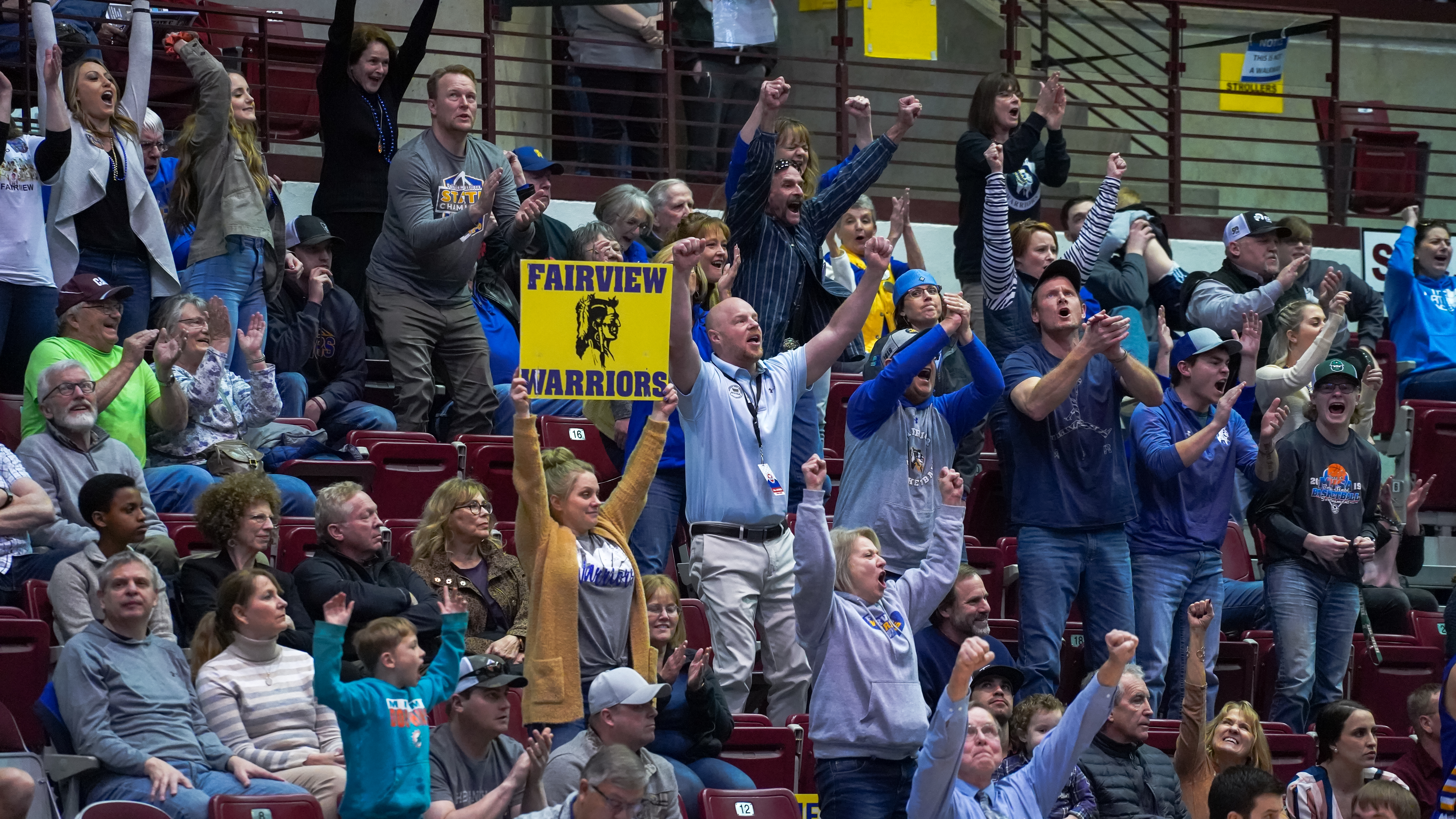 Fairview basketball fans