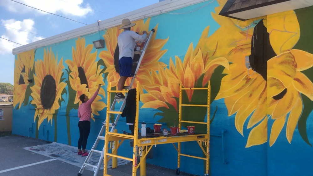 Happy Mural Project sunflowers