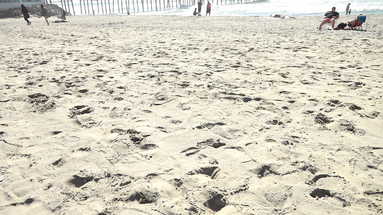 Oceanside beach sand