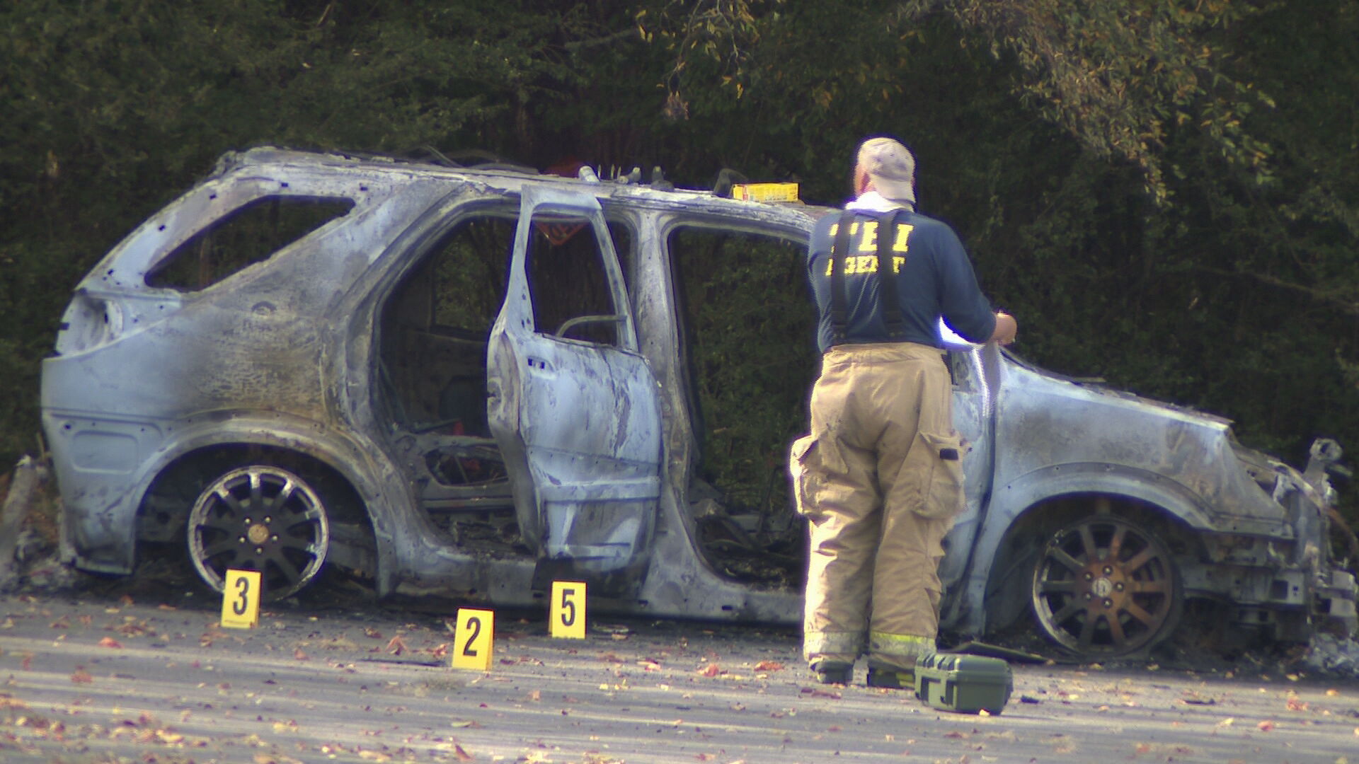 burned car old hickory lake
