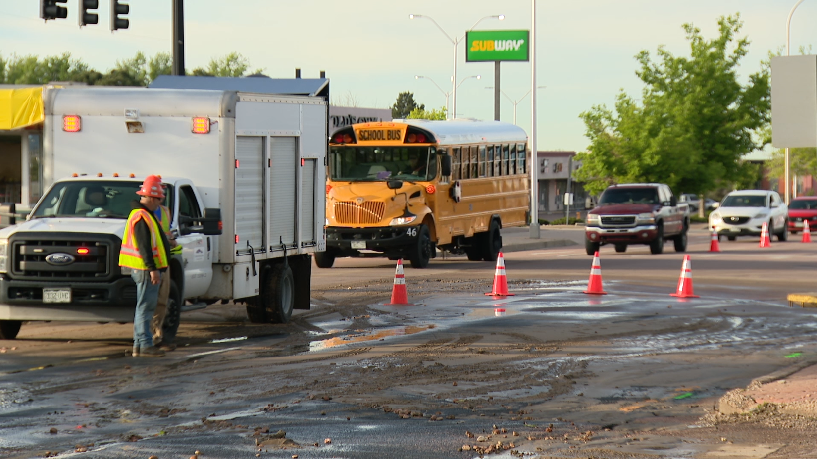 North Academy water main break 