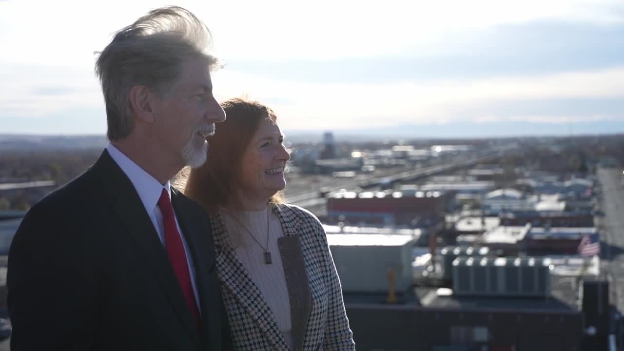 Mike Nelson and his wife 