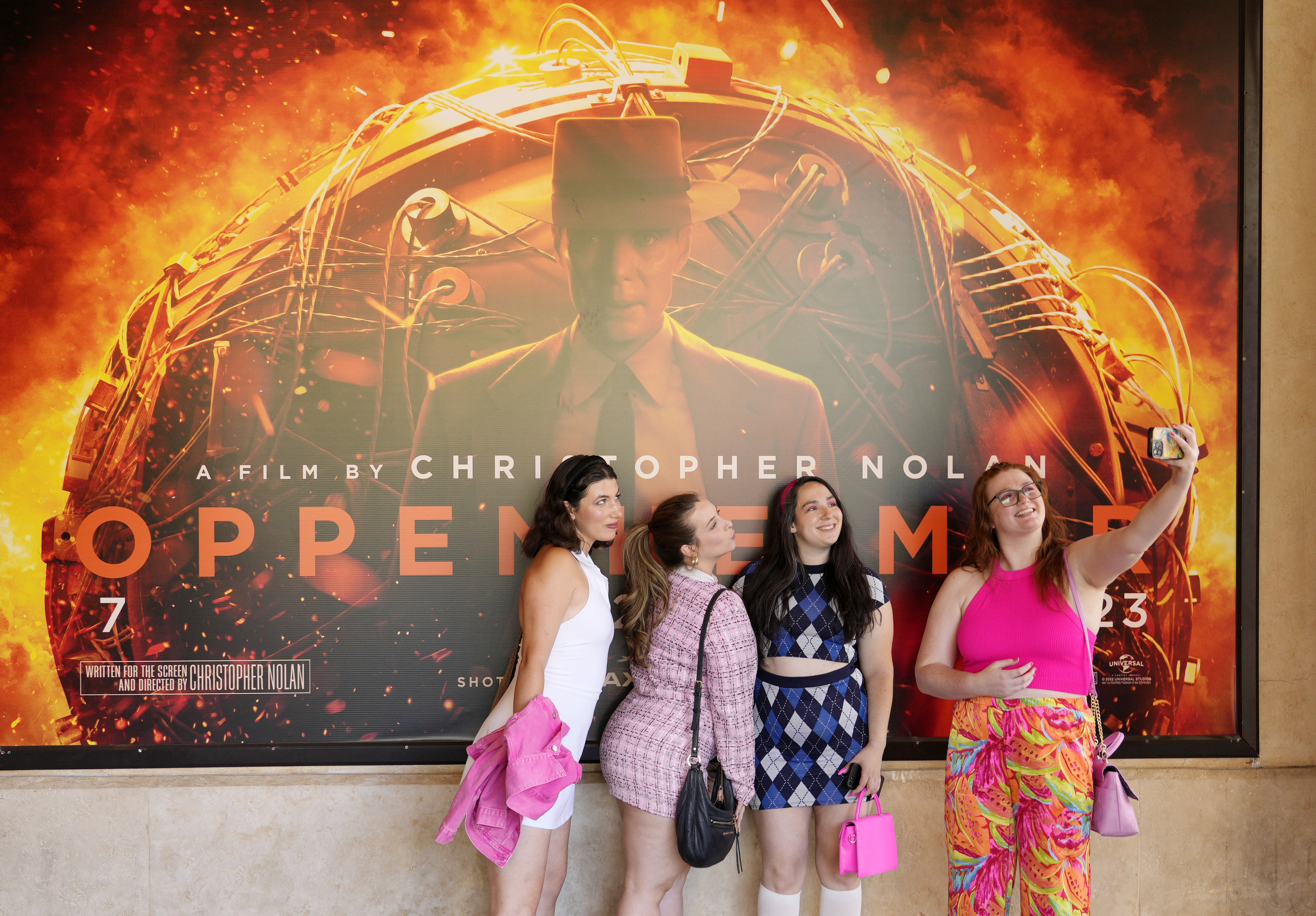 Film Barbenheimer -- ap photo from 7/21/23