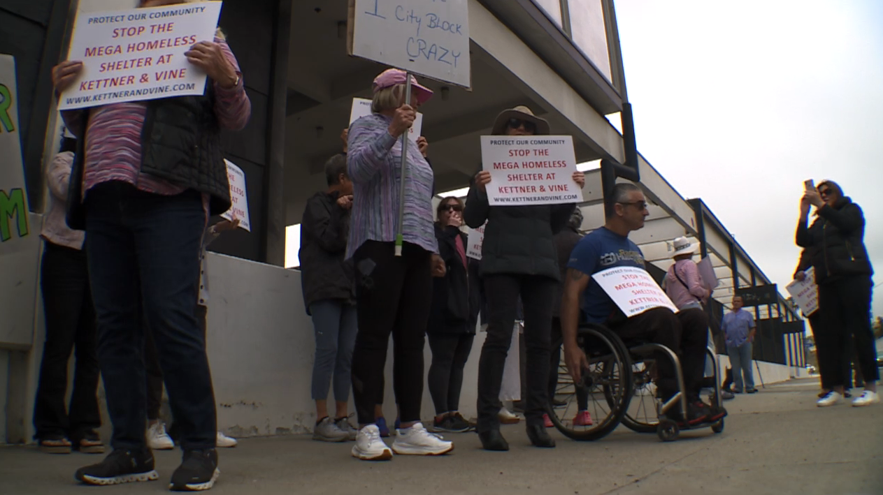 kettner & vine neighborhood group protests shelter