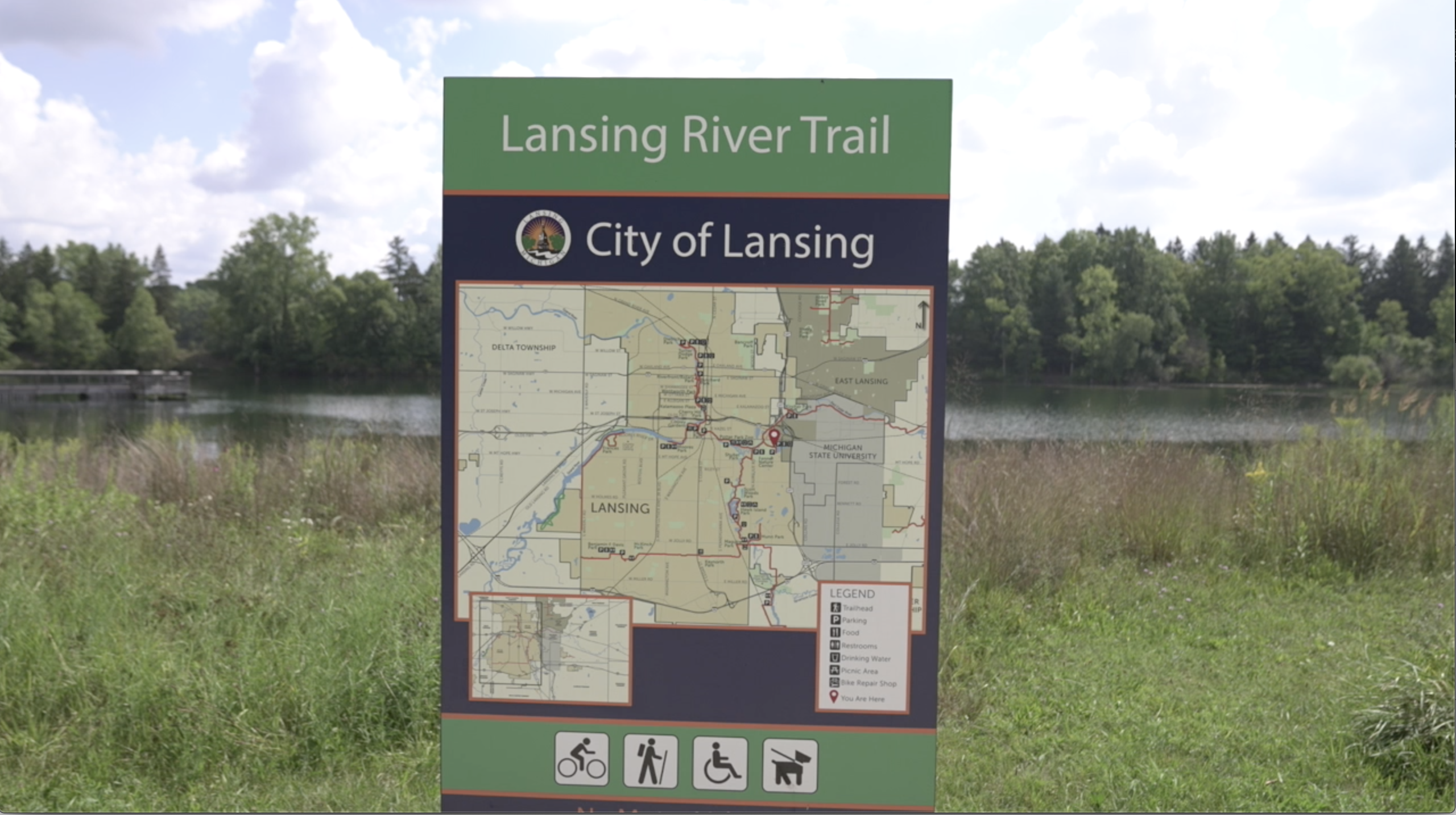Lansing River Trail map