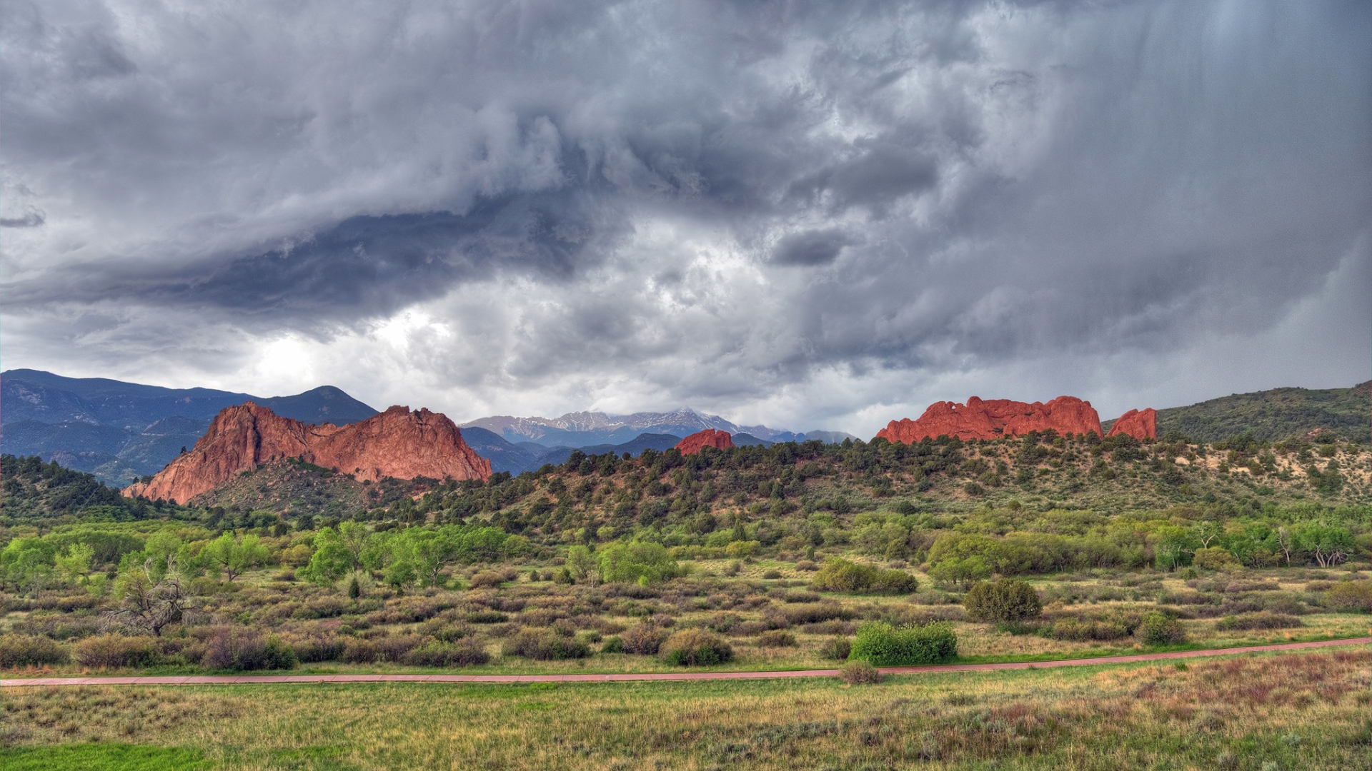 Overcast Skies Garden of the Gods