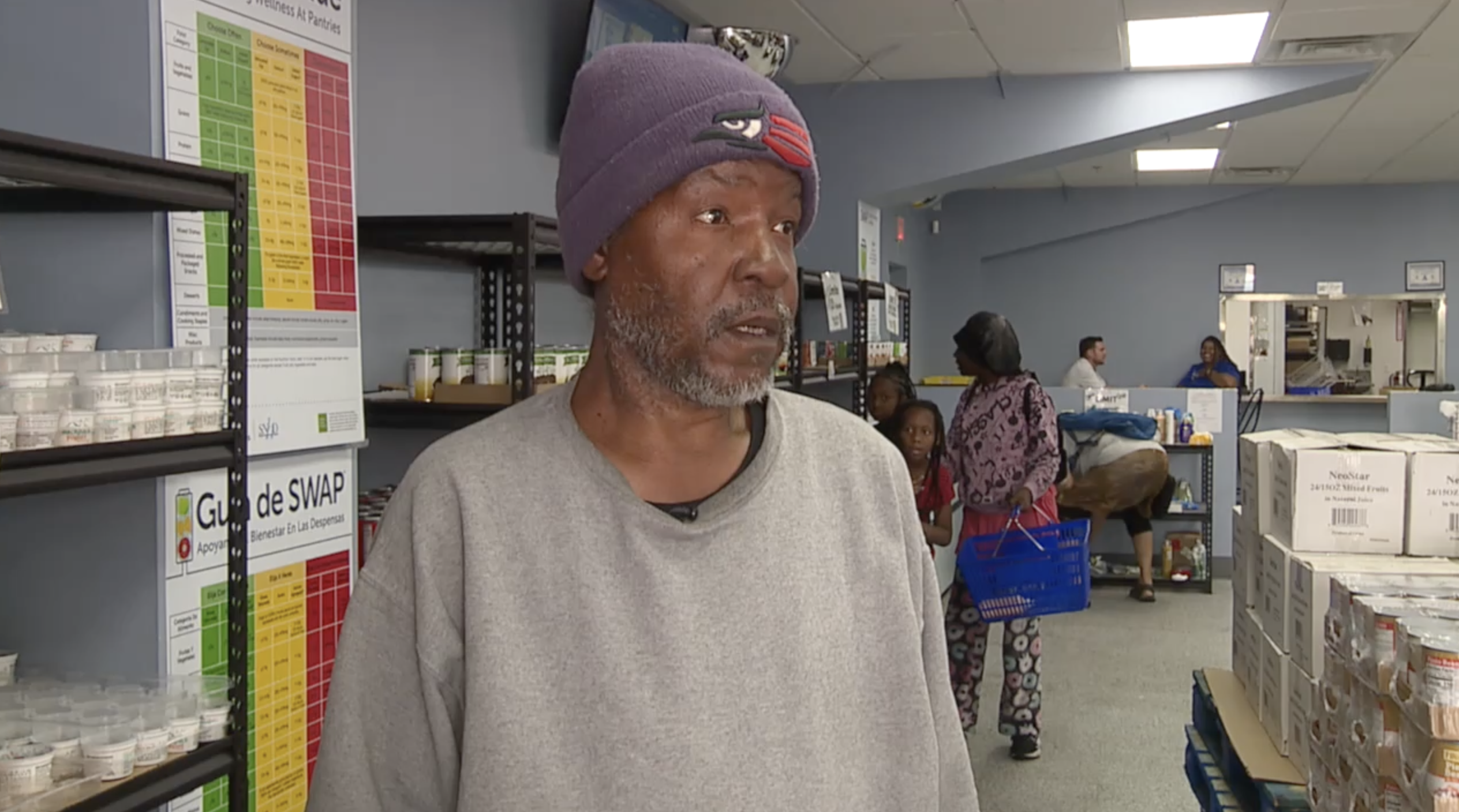Local veteran goes to food pantry 