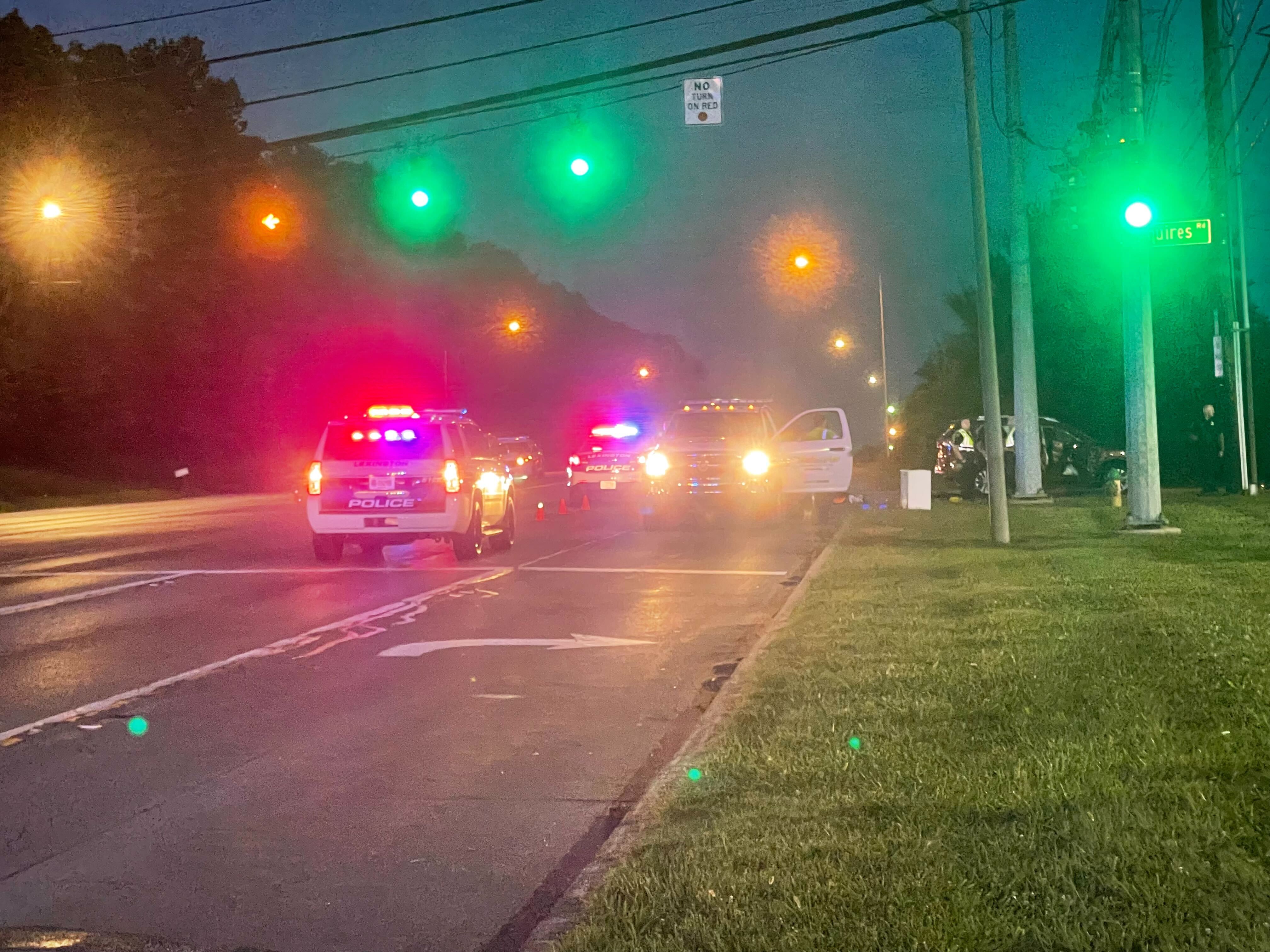 Motorcycle/vehicle collision