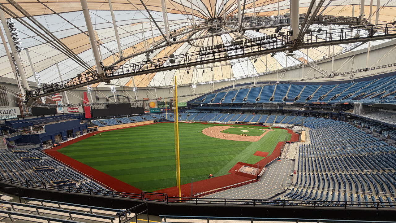 Tropicana Field renovations "on time" as opening day approaches