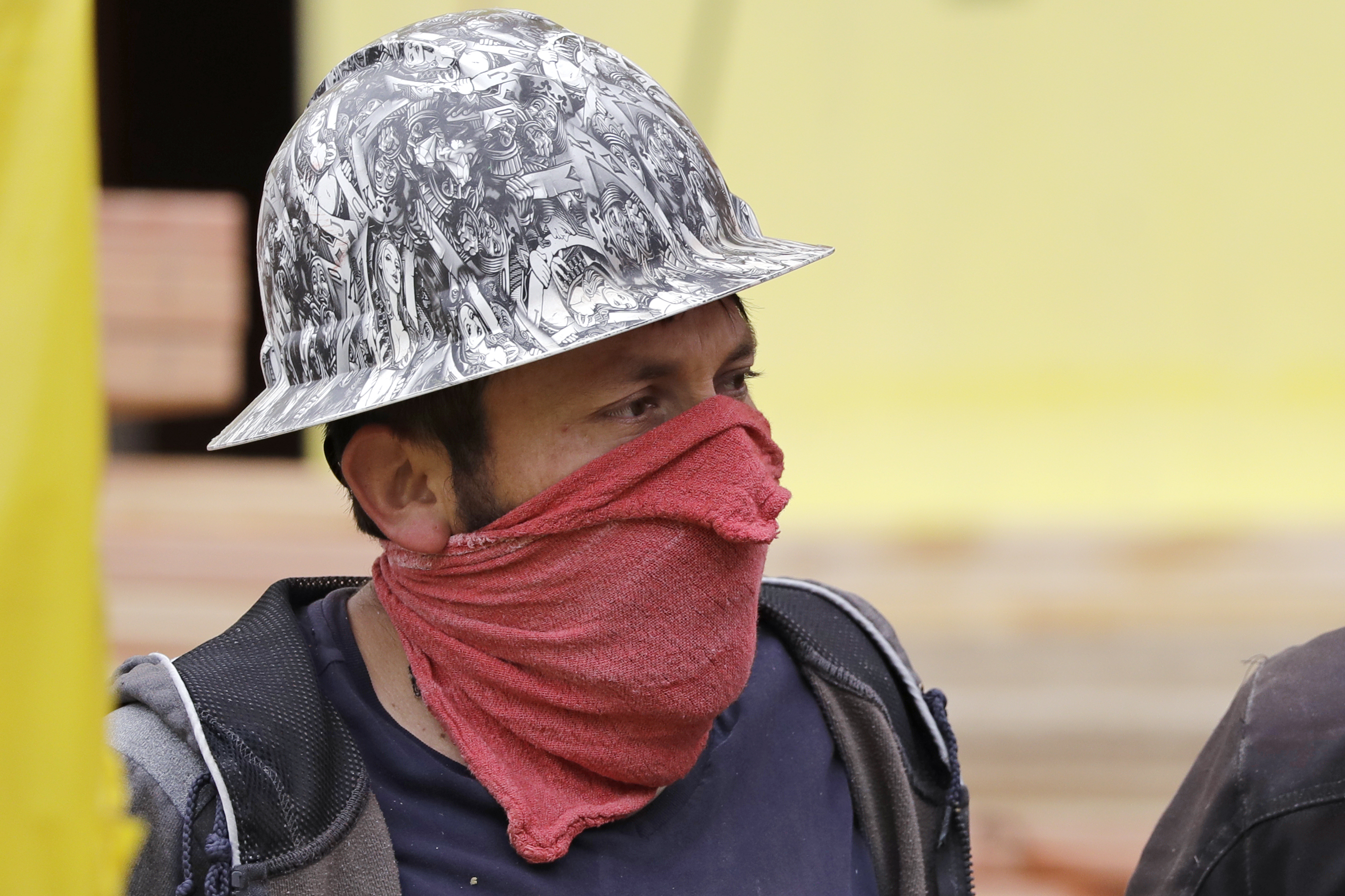 man wearing mask AP
