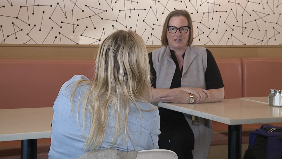 Owner of Caffetteria, Jo Marie Scaglia, explains her issues with the temporary generator