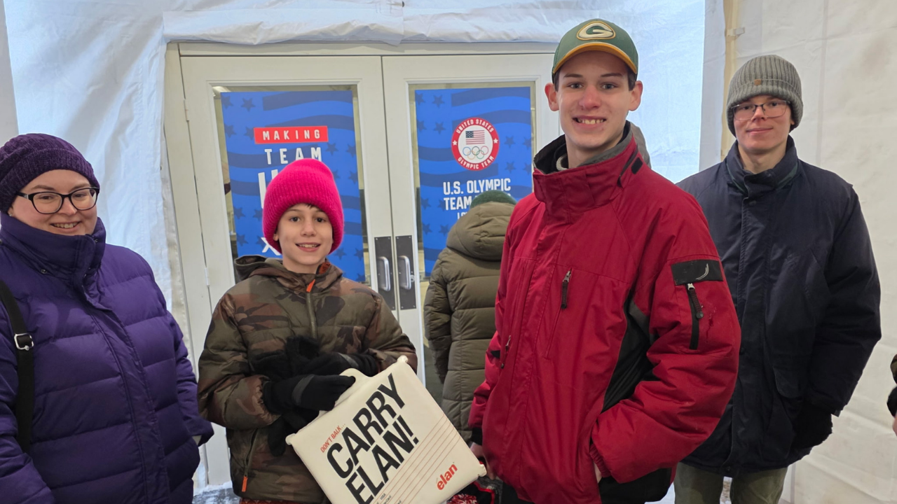 Speed skating trials draw a crowd