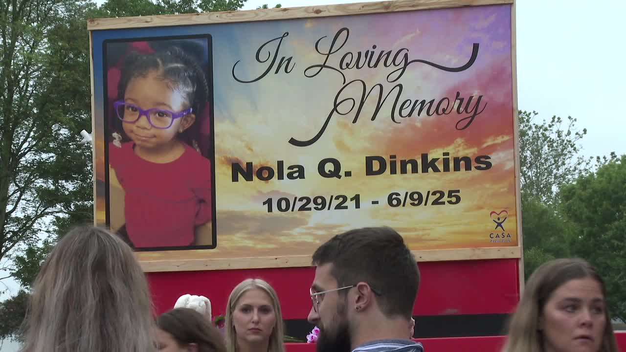 Cecil County mourns 3-year-old Nola Dinkins at vigil after tragic death