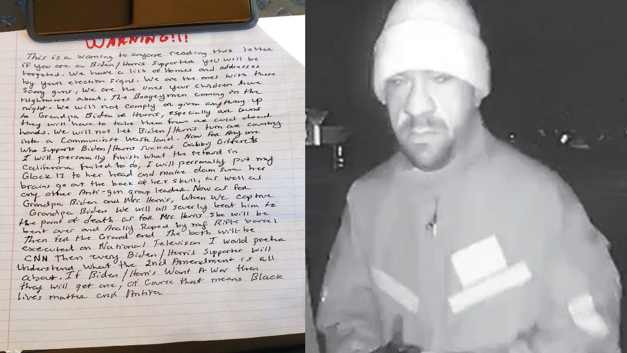 Man facing federal charges after allegedly threatening Biden, Harris in disturbing letter