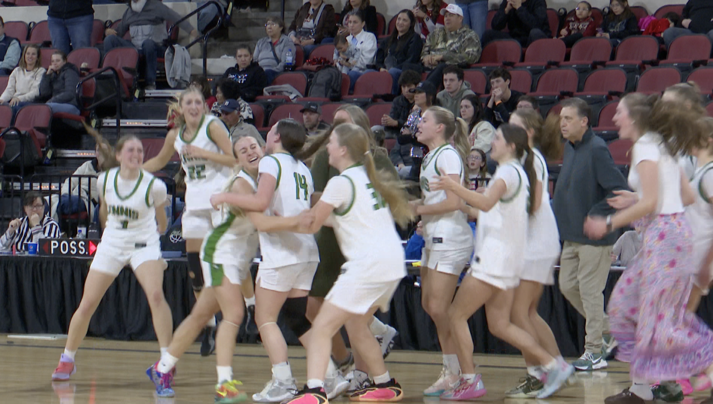 Ennis girls celebration