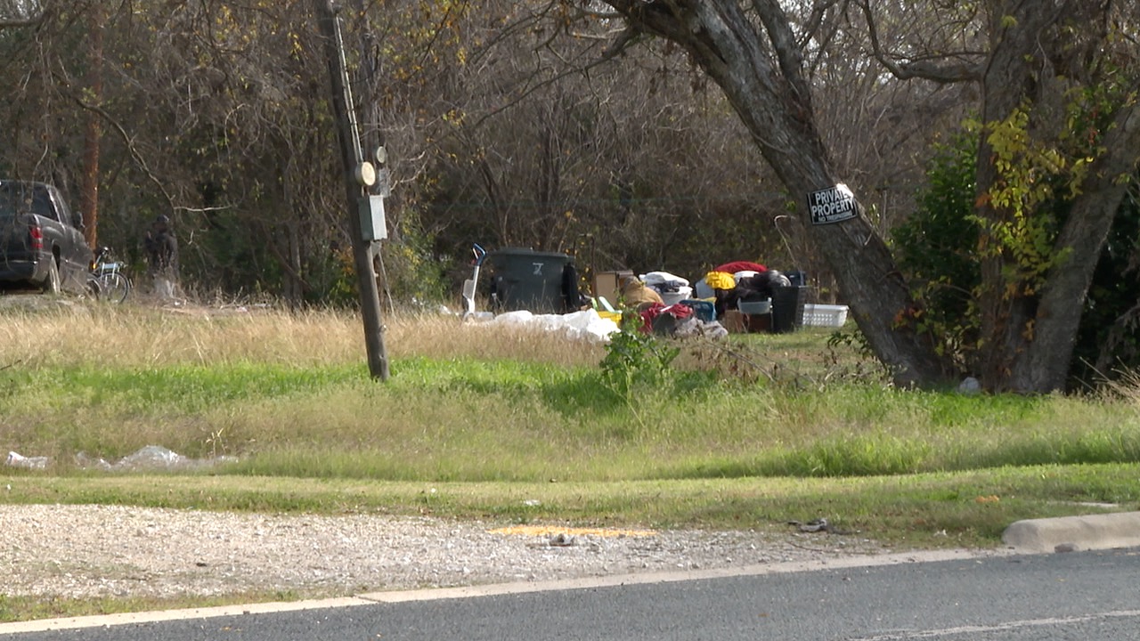homeless camp on Bremser Ave 