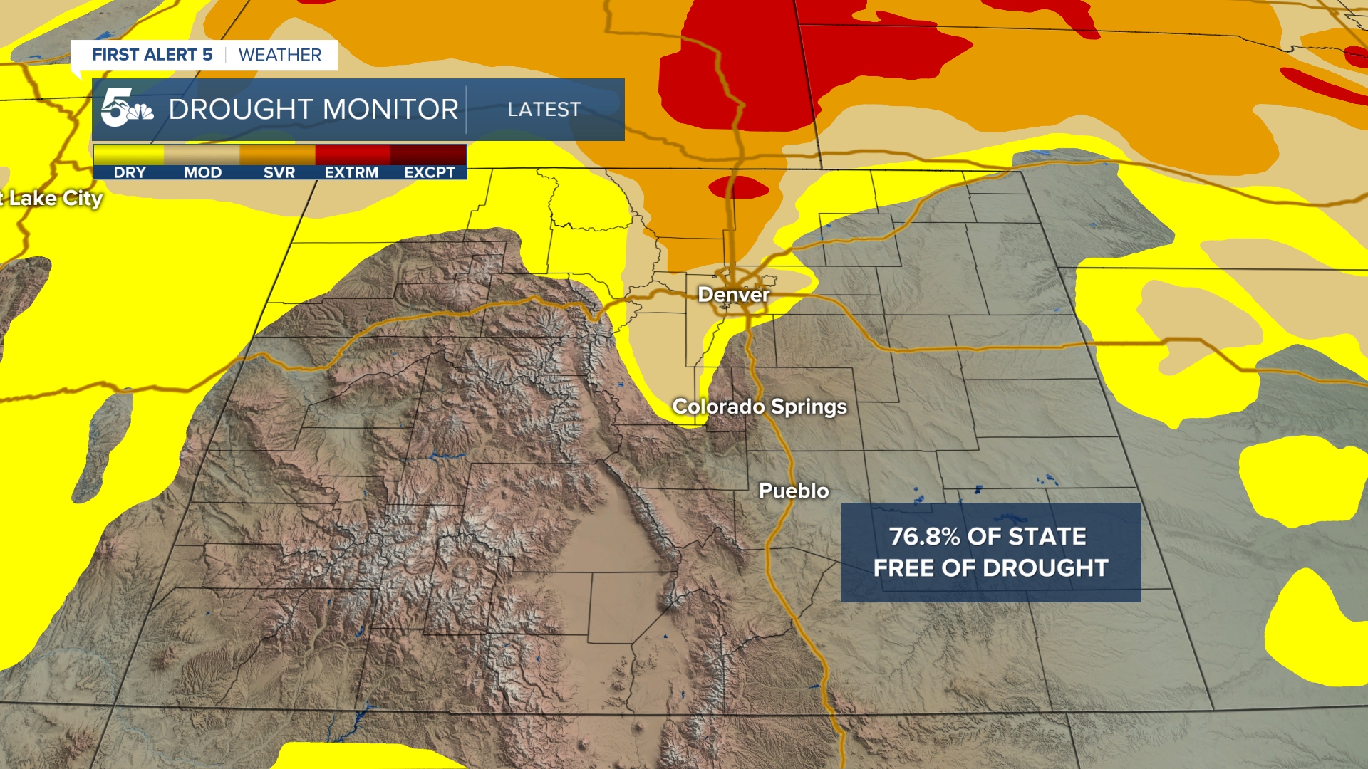 December 3rd drought monitor for Colorado