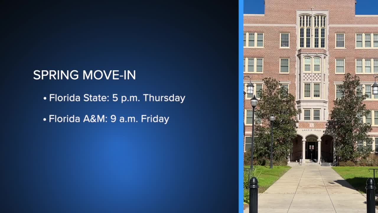 What you need to know about spring semester move-in schedules for FSU and FAMU