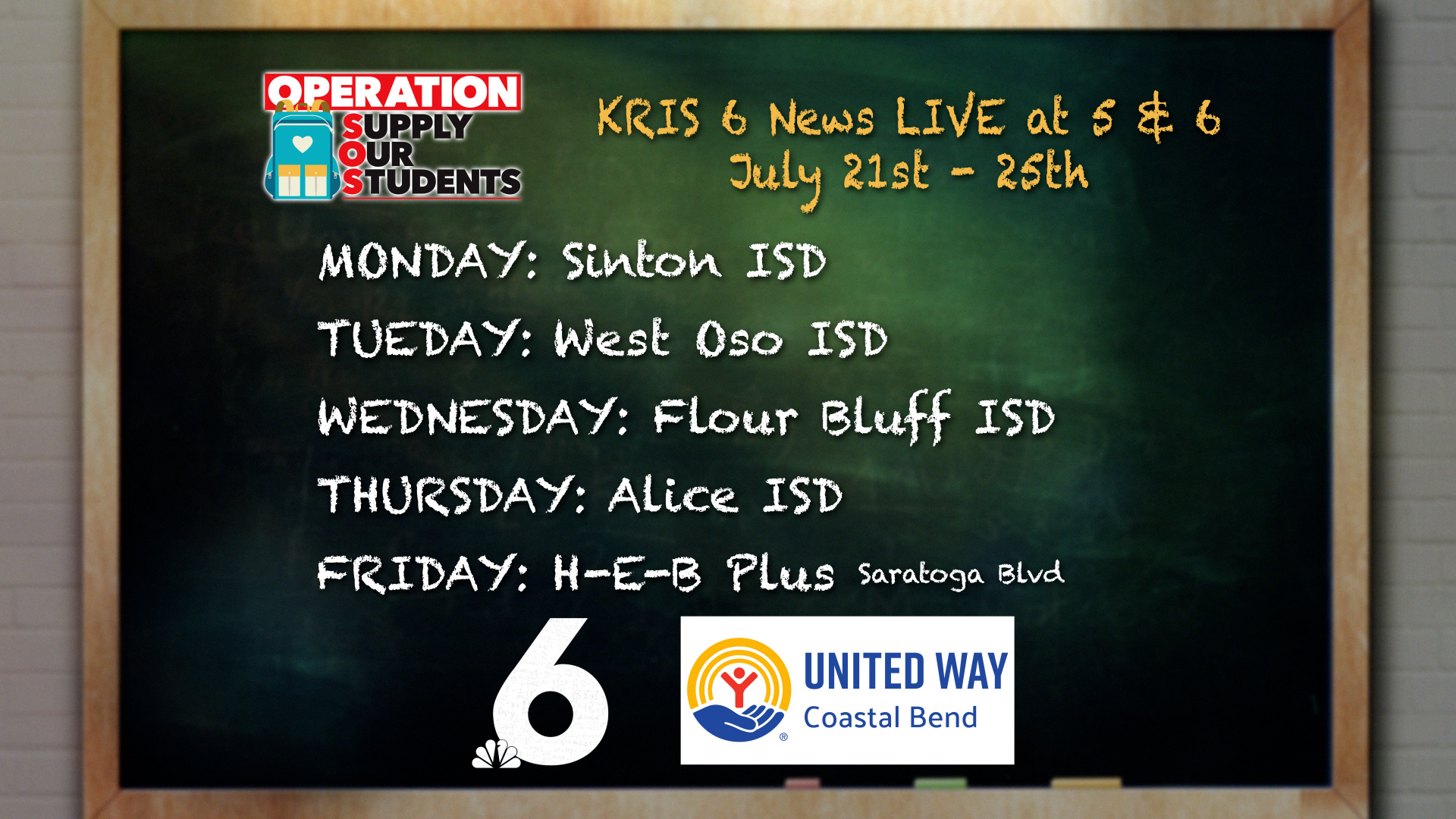 Operation SOS 2025 dates locations 
