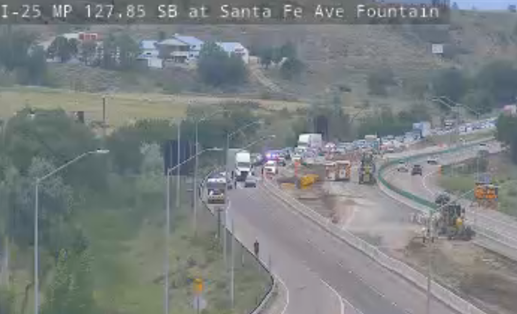 Crash on I-25
