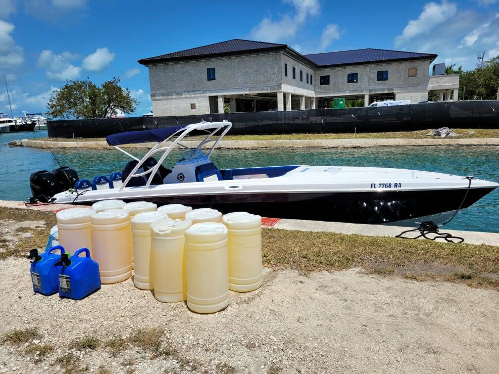 Boat with containers of gasoline found in Marathon, April 16, 2022