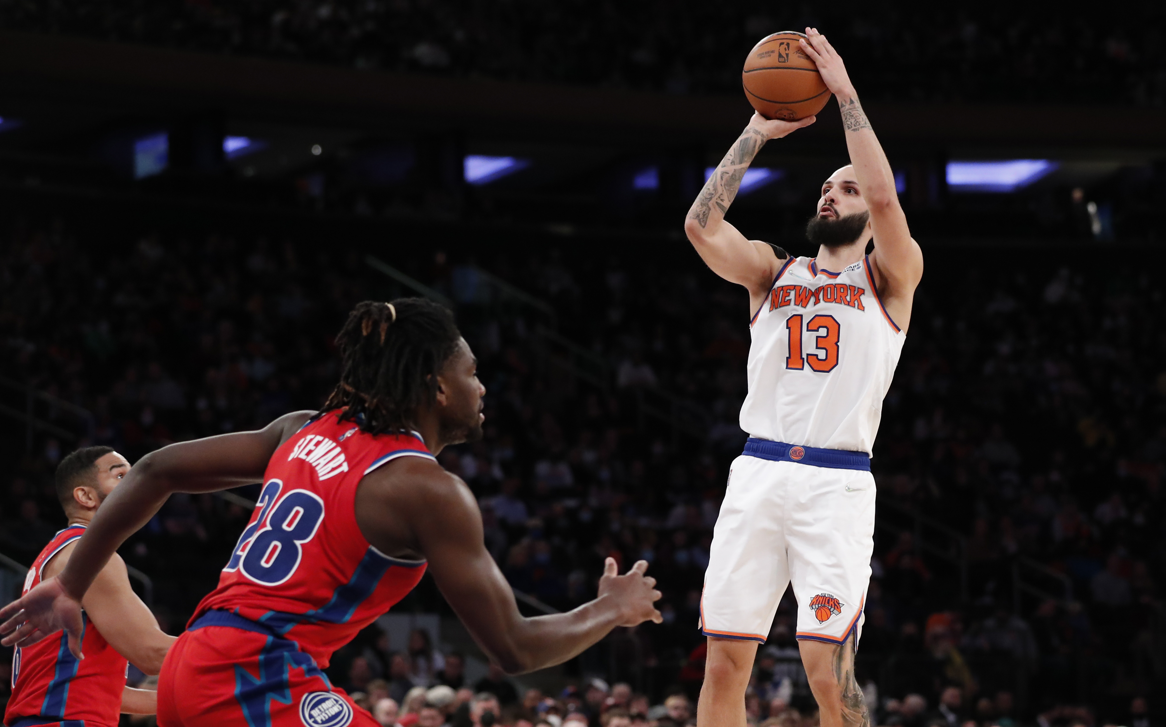 Evan Fournier Pistons Knicks Basketball