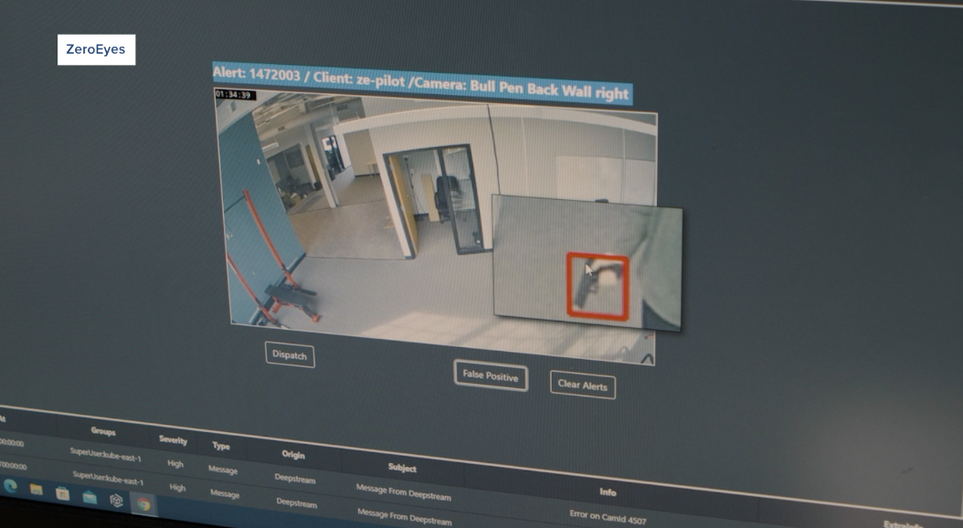 ZeroEyes software in LCS cameras  