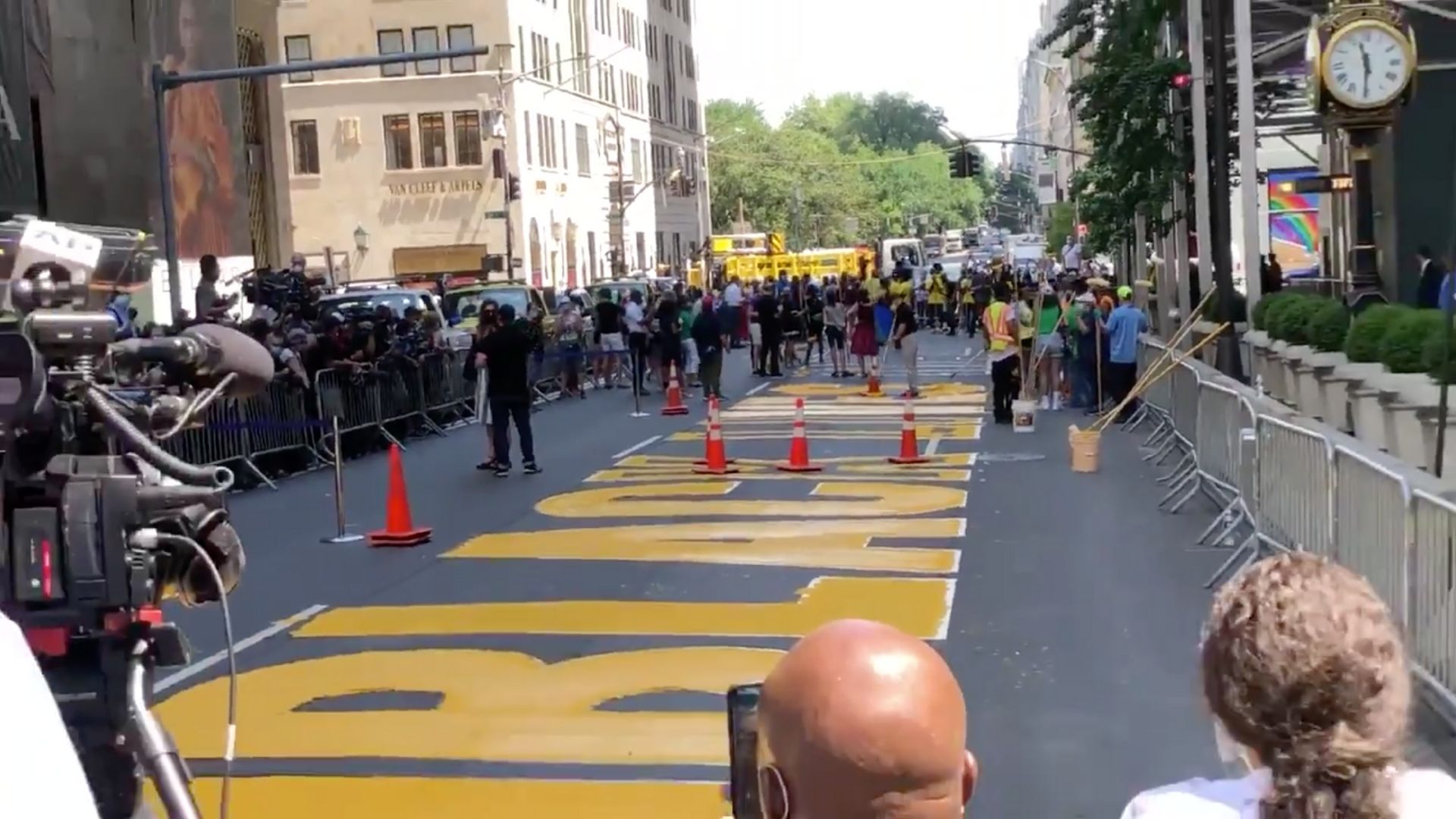 Black Lives Matter mural outside Trump Tower to be painted along 5th Ave. Thursday
