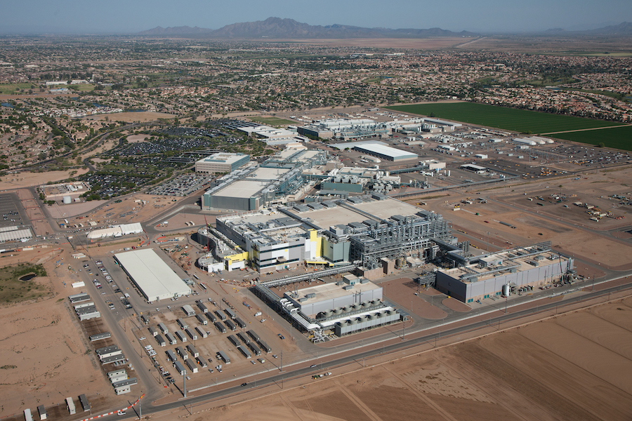 Intel Corporation on Tuesday, Feb. 8, 2017, announced plans to invest more than $7 billion to complete Fab 42. On completion, Fab 42 in Chandler, Ariz., is expected to be the most advanced semiconductor factory in the world. (Credit: Intel Corporation)