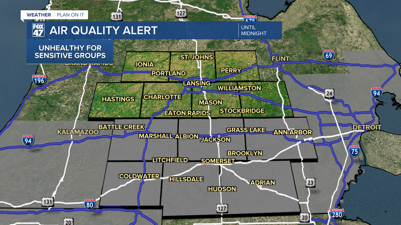 Air Quality Advisory extended in Jackson and Hillsdale