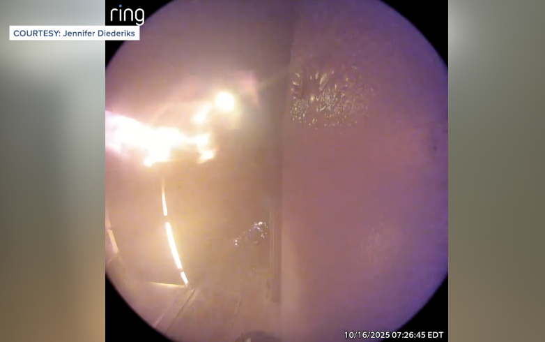 Fire from Ring Doorbell
