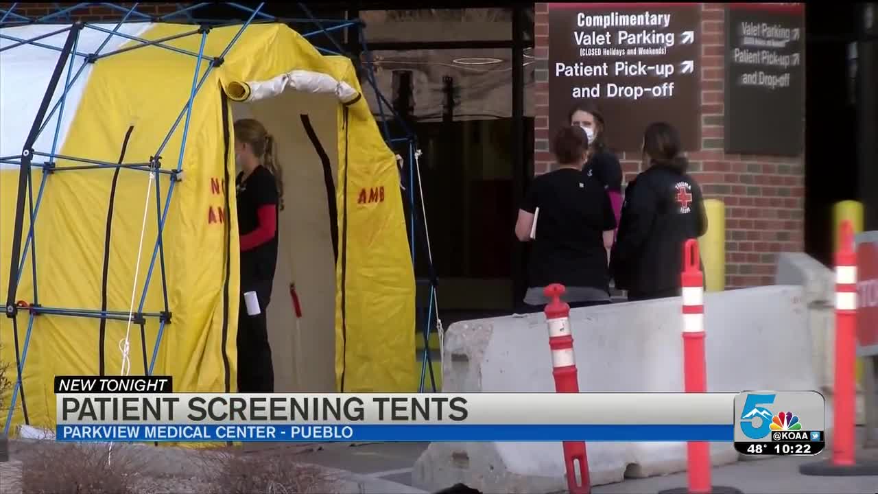 Parkview screening tents
