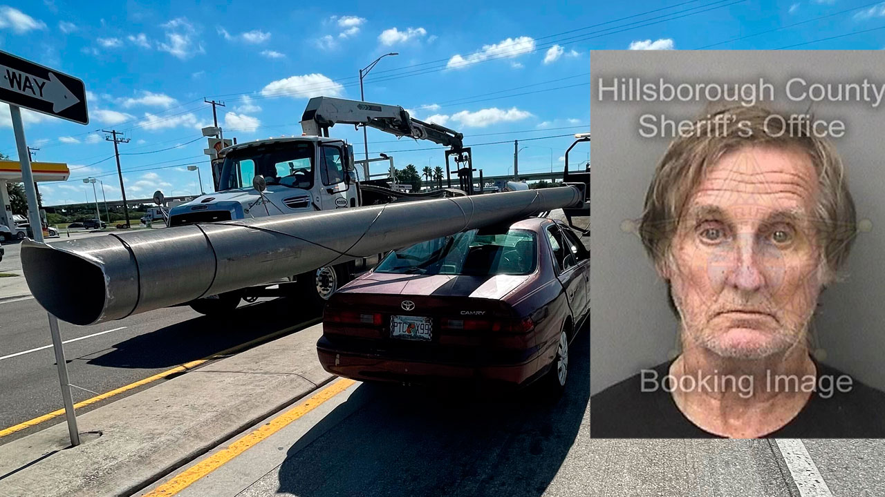 Allen Hatley, caught with large pole on car that was stolen