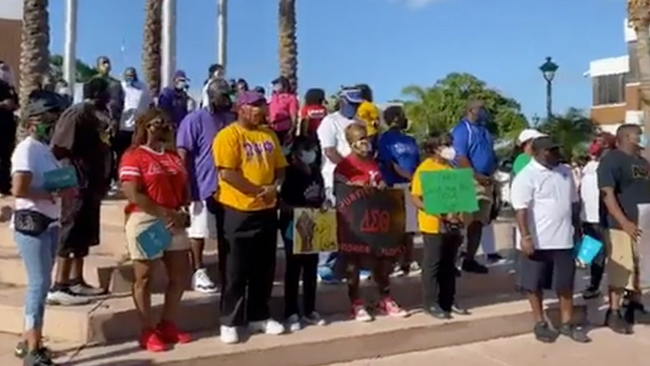 A peaceful protest was held June 11, 2020, in Riviera Beach, Florida.