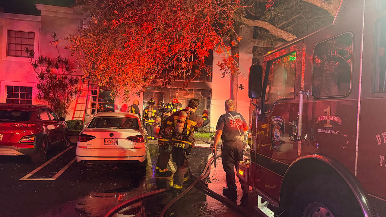 AXIS Delray Beach fire