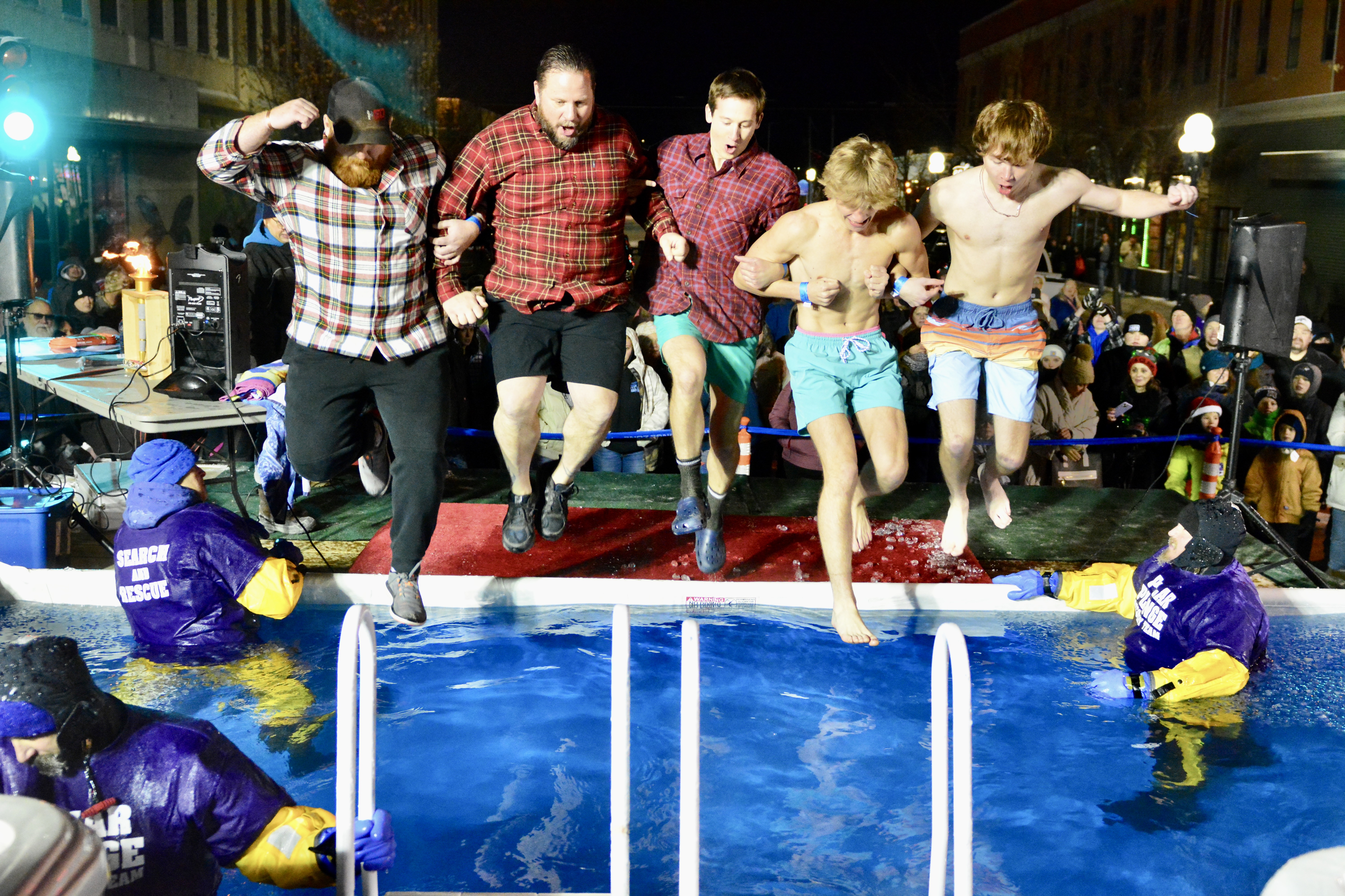 The Polar Plunge in Great Falls (December 2022)