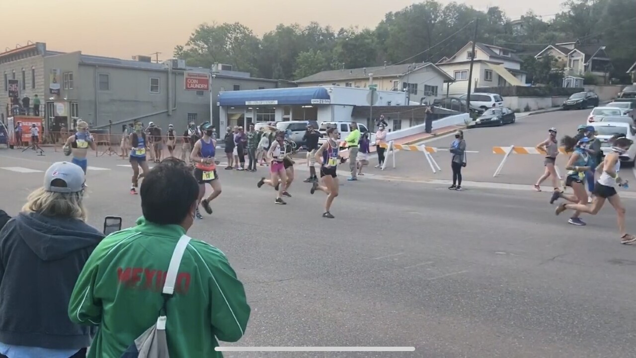 Runners participate in 2020 Pikes Peak Marathon