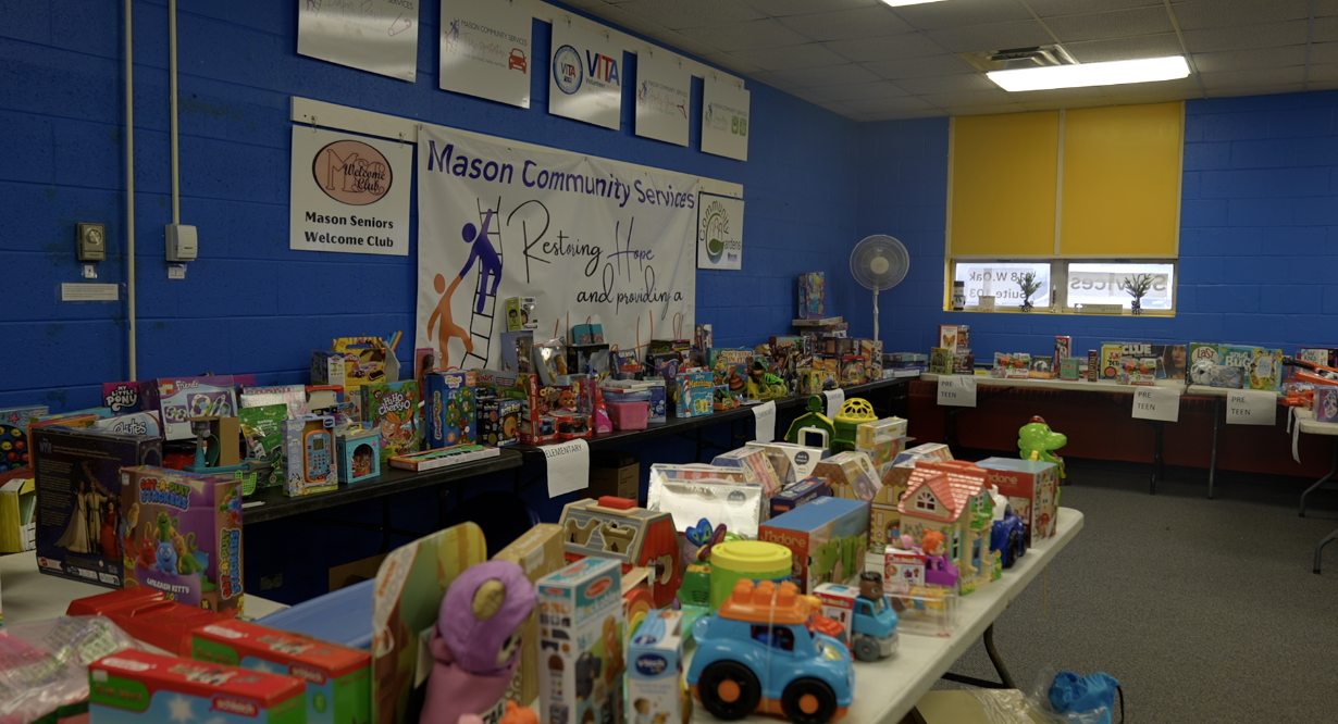 Mason Community Services opens holiday store to help families celebrate Christmas