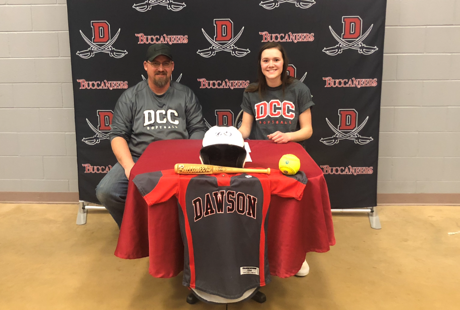 Madison Davis Dawson CC softball