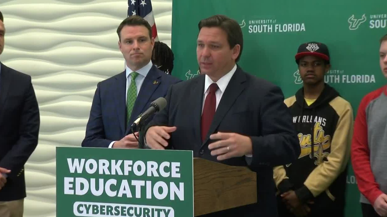 Florida Gov. Ron DeSantis speaks at the University of South Florida in Tampa on March 2, 2022.jpg
