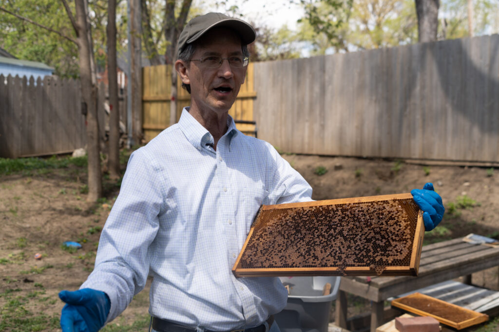 Omaha beekeeper Mark Welsch
