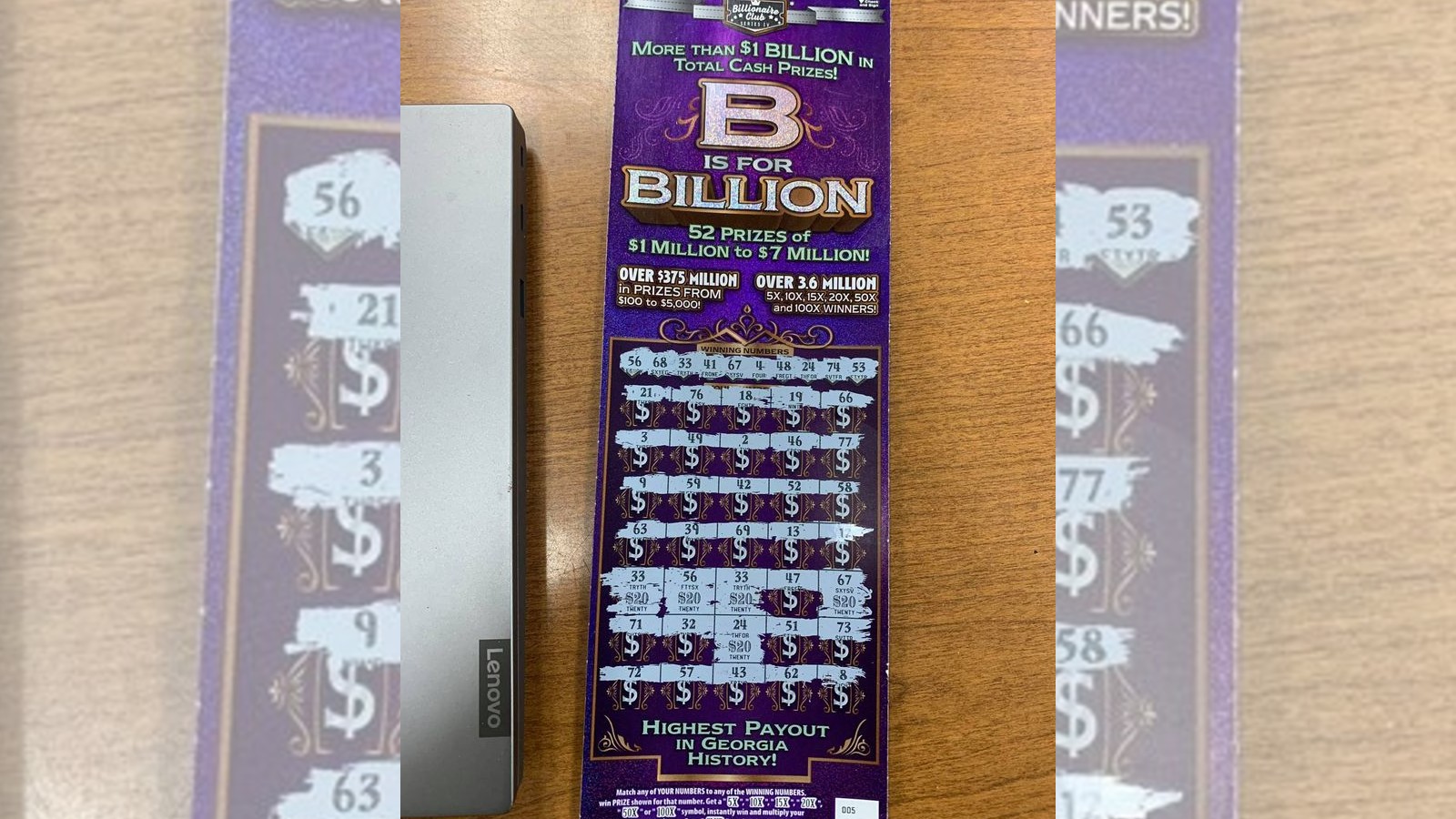 Georgia man fled traffic stop, left winning lottery ticket behind