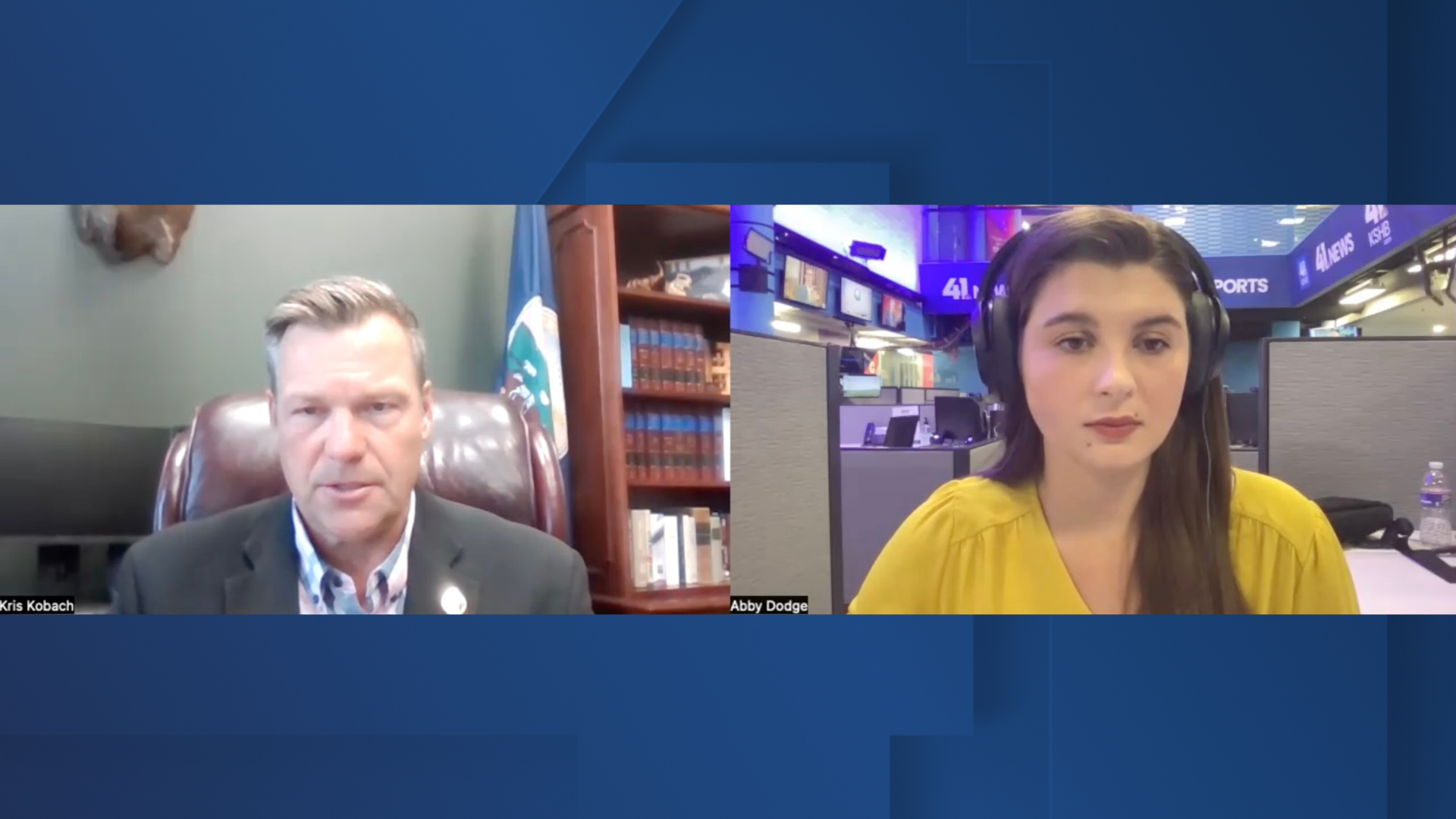 Kris Kobach and Abby Dodge