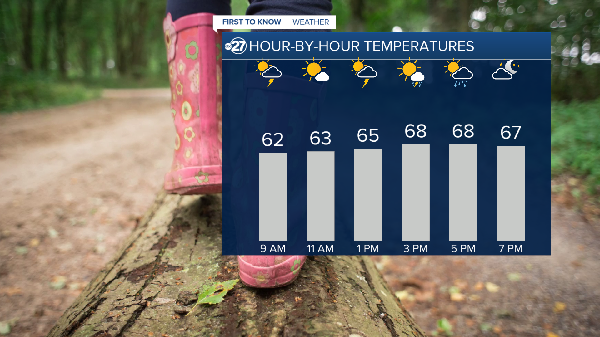 Rain and storms in Tuesday's forecast