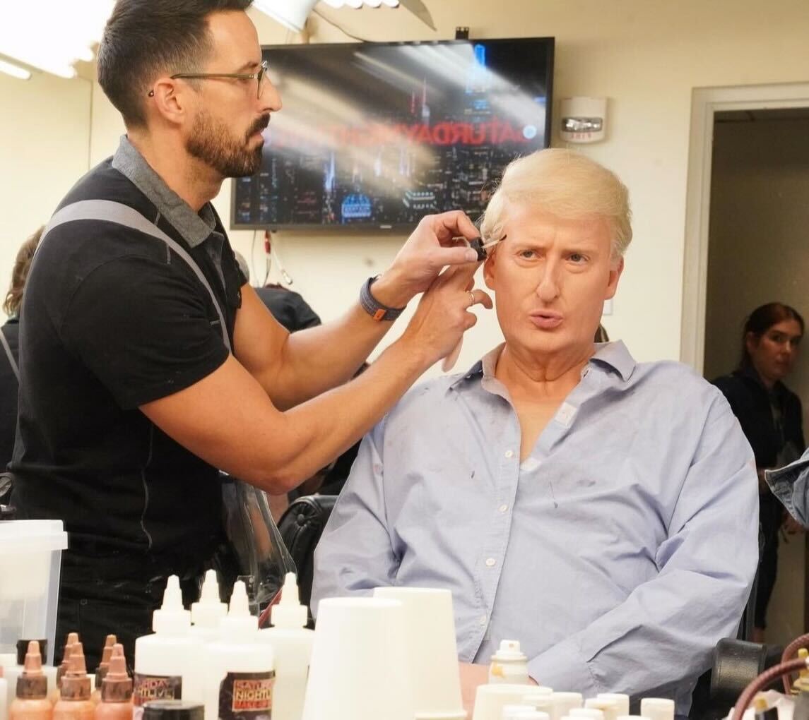 Kewaskum native Chad Harlow works as a wig and hair stylist at SNL