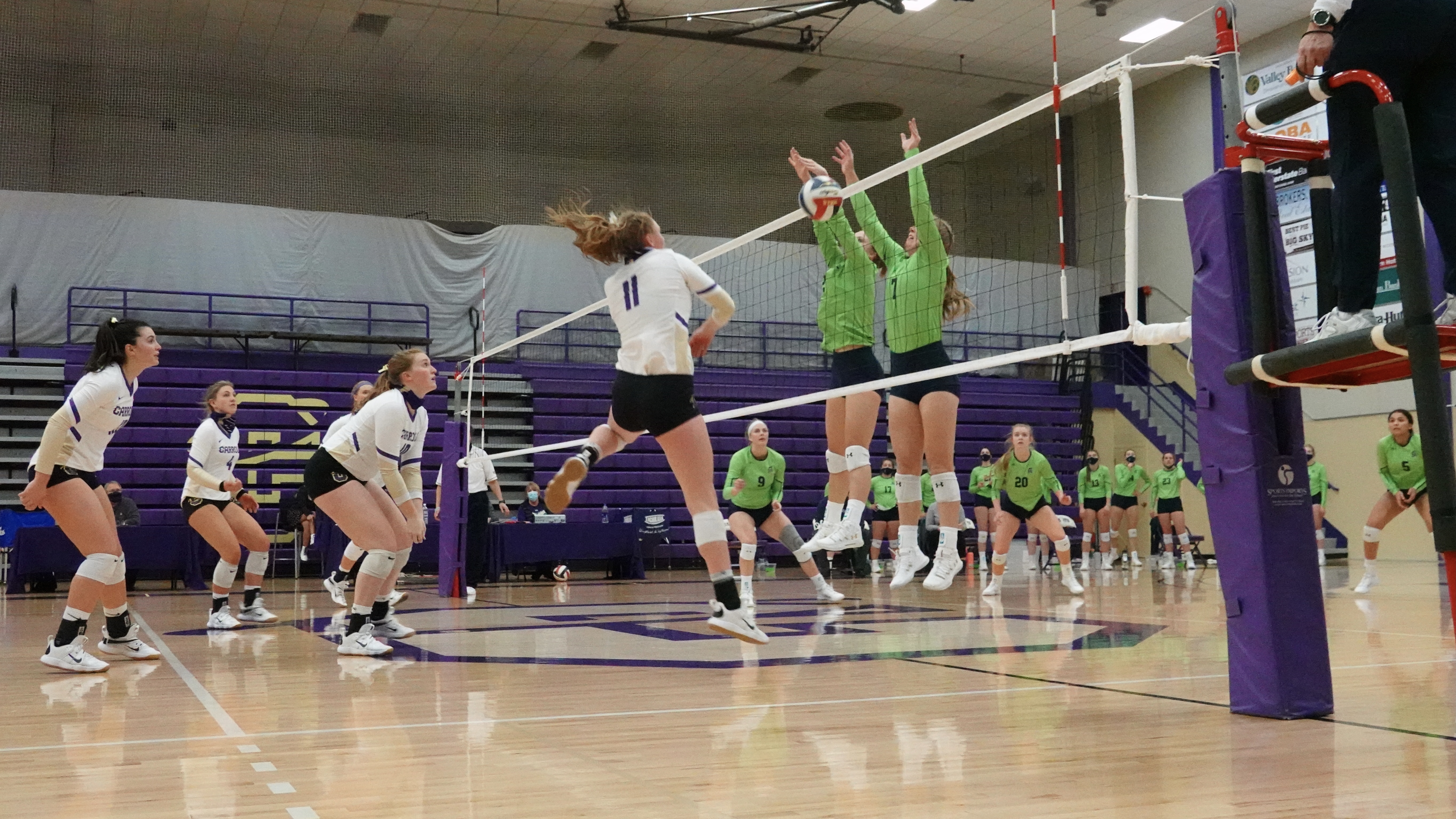 Argos dominate Saints in Frontier Conference's volleyball return