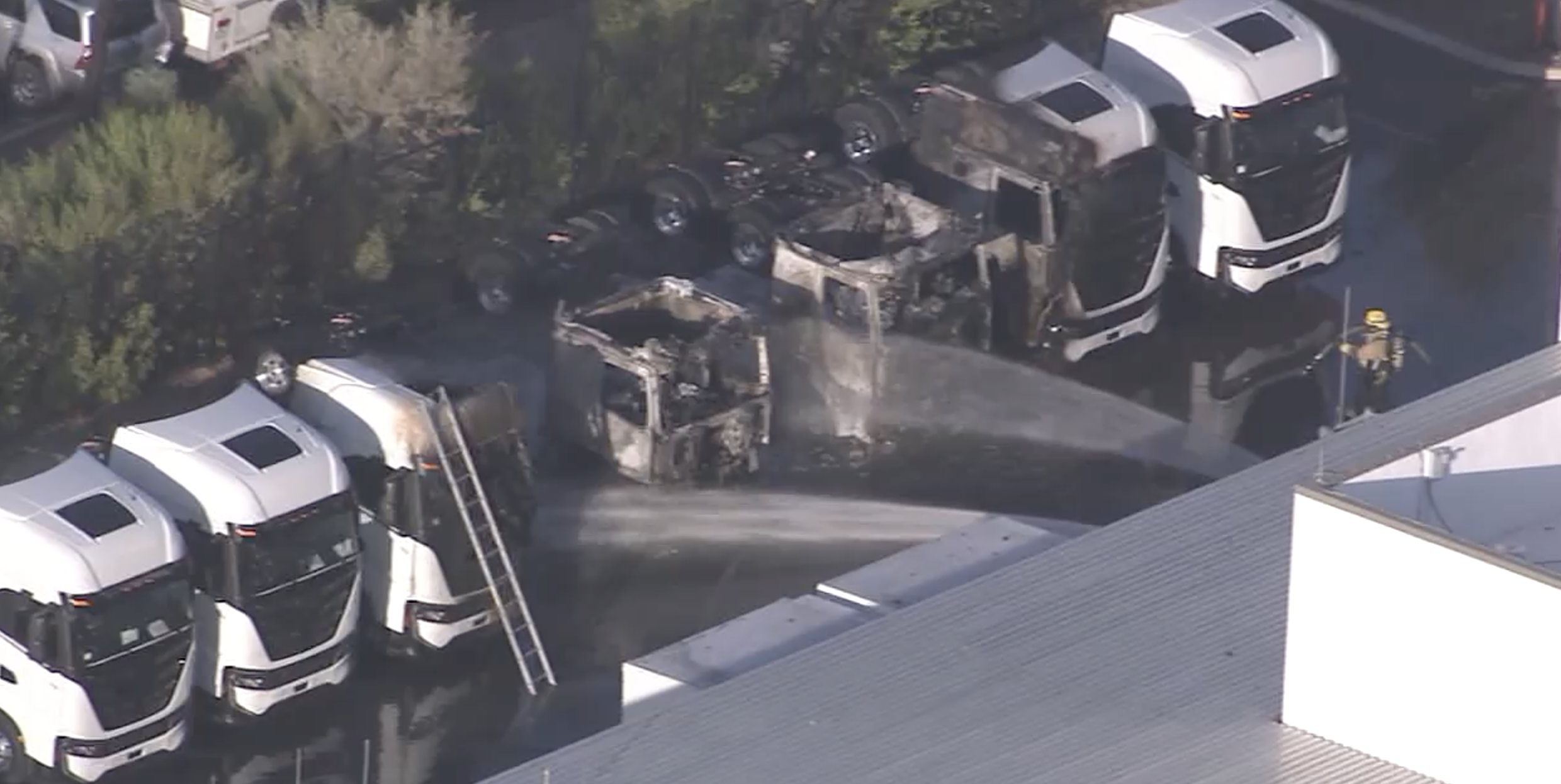 Nikola truck fire