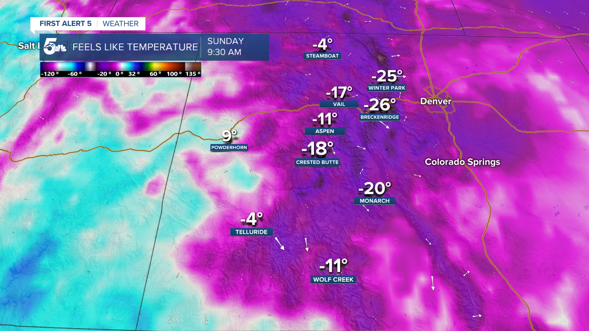 Extreme cold this weekend at Colorado's ski resorts