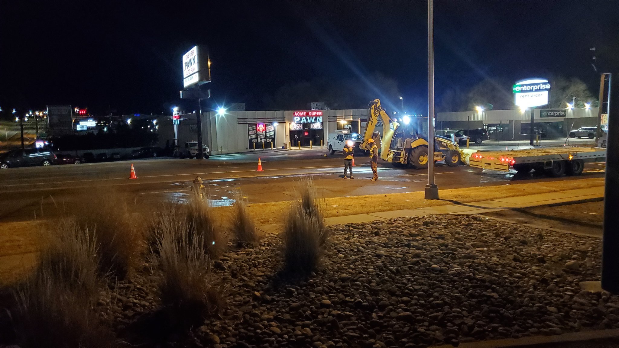 Southbound Chelton water main break